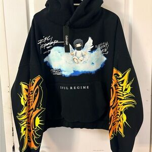 Civil Regime Black Graphic Sweater